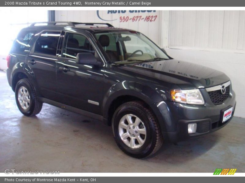 Monterey Gray Metallic / Camel Beige 2008 Mazda Tribute s Grand Touring 4WD