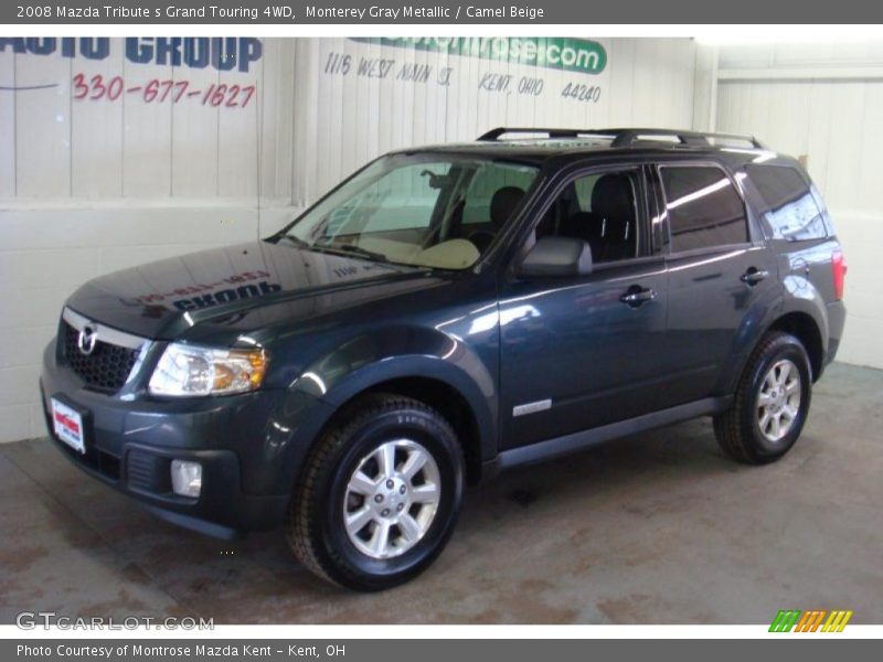 Monterey Gray Metallic / Camel Beige 2008 Mazda Tribute s Grand Touring 4WD
