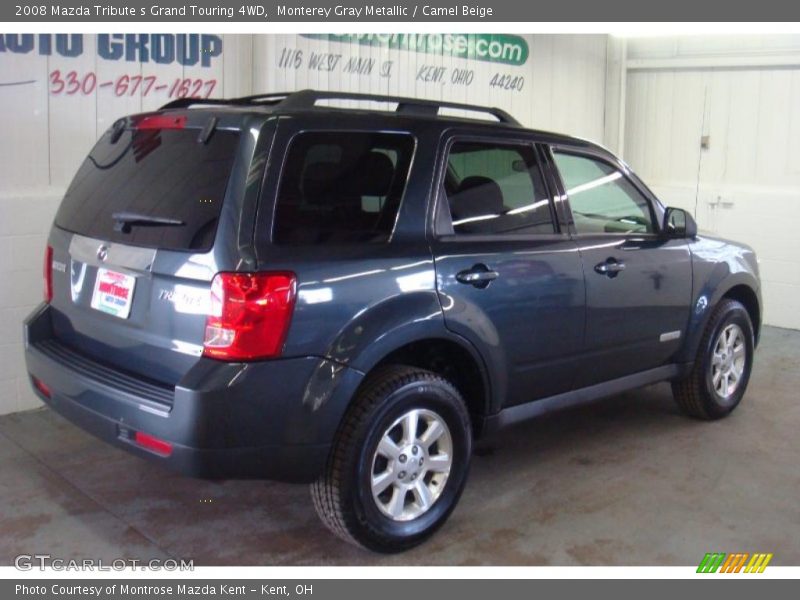 Monterey Gray Metallic / Camel Beige 2008 Mazda Tribute s Grand Touring 4WD