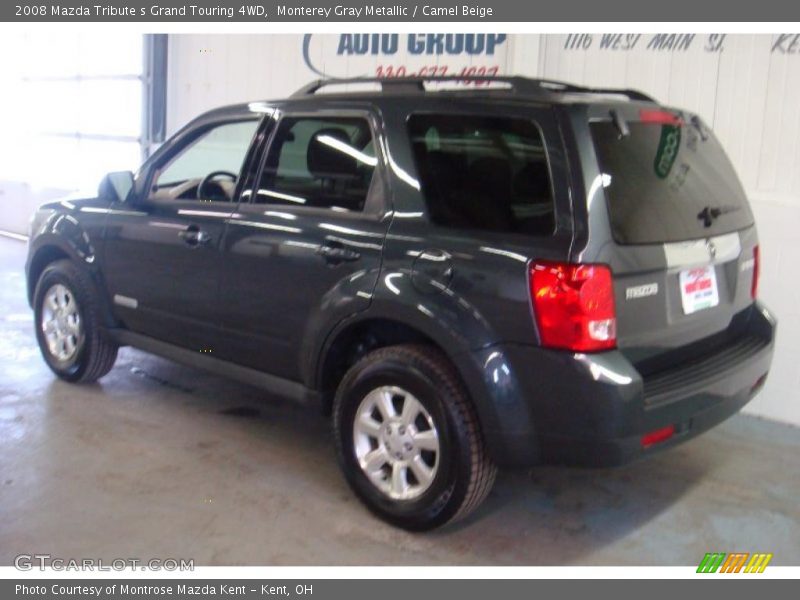 Monterey Gray Metallic / Camel Beige 2008 Mazda Tribute s Grand Touring 4WD