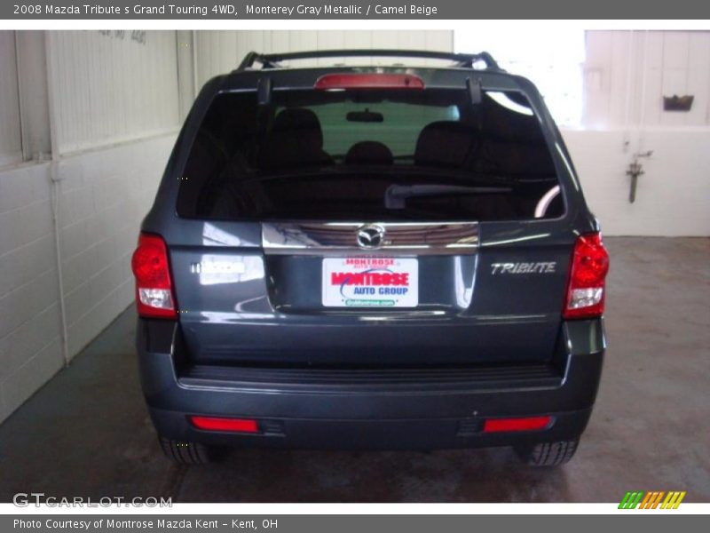 Monterey Gray Metallic / Camel Beige 2008 Mazda Tribute s Grand Touring 4WD