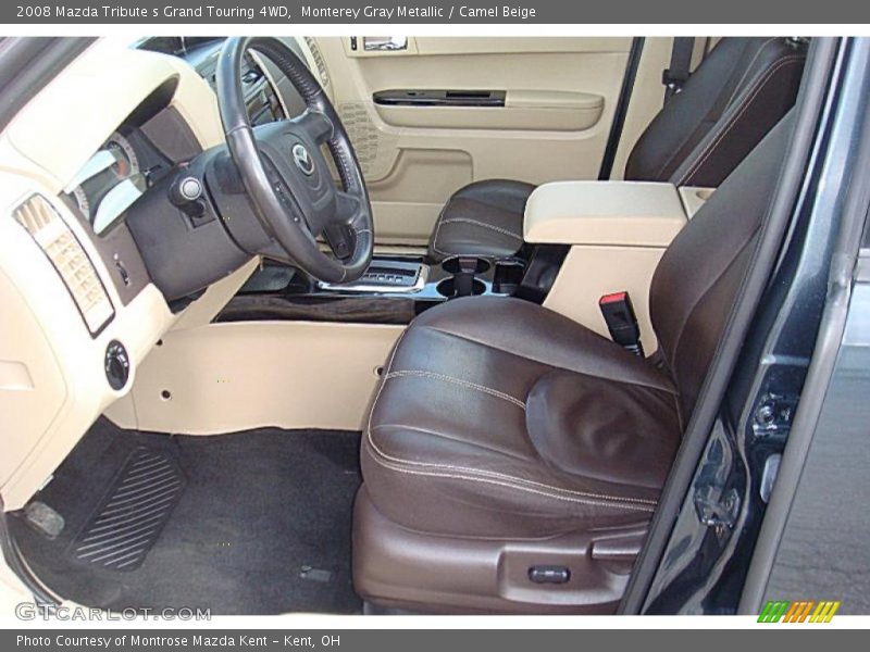 Monterey Gray Metallic / Camel Beige 2008 Mazda Tribute s Grand Touring 4WD
