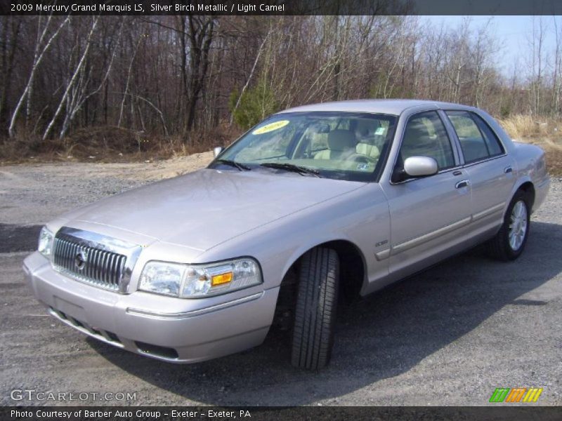 Silver Birch Metallic / Light Camel 2009 Mercury Grand Marquis LS