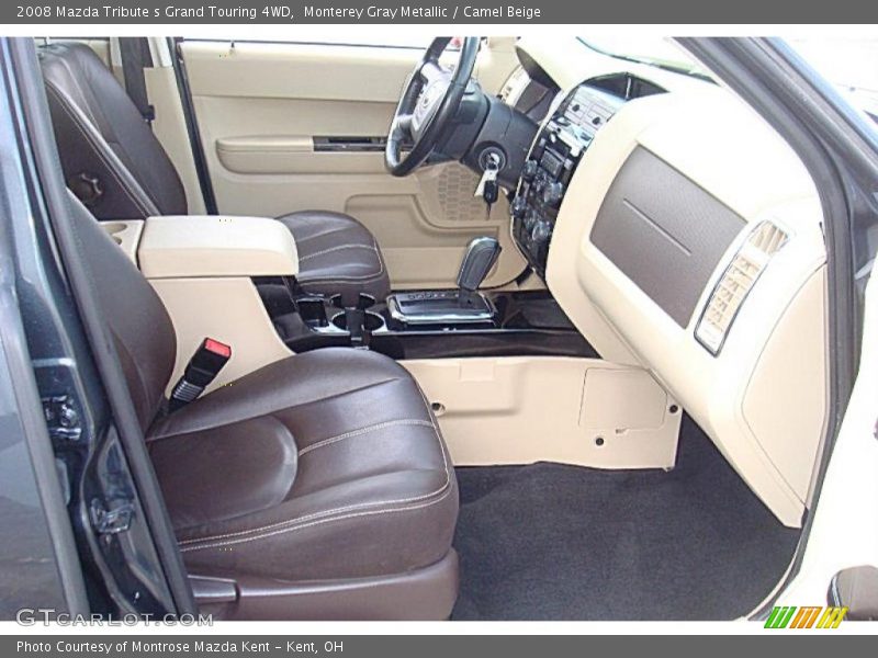Monterey Gray Metallic / Camel Beige 2008 Mazda Tribute s Grand Touring 4WD