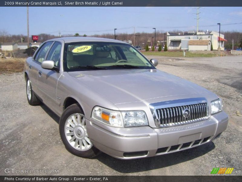 Silver Birch Metallic / Light Camel 2009 Mercury Grand Marquis LS