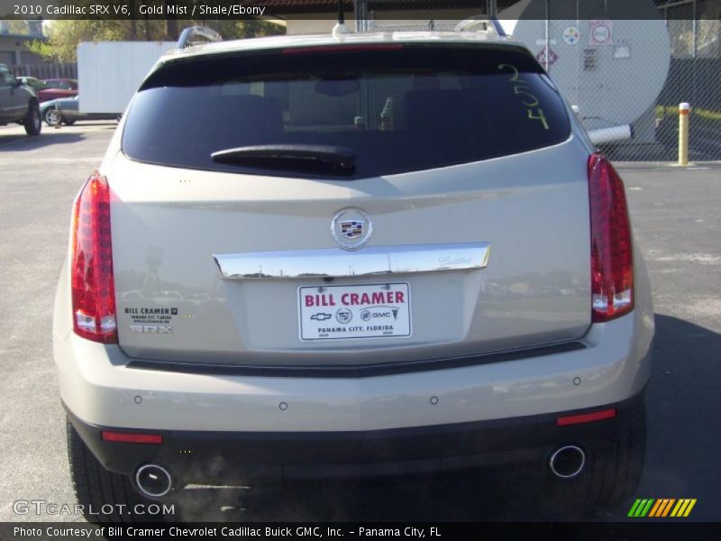 Gold Mist / Shale/Ebony 2010 Cadillac SRX V6