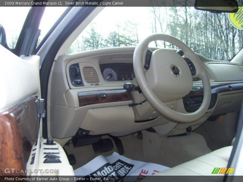 Silver Birch Metallic / Light Camel 2009 Mercury Grand Marquis LS