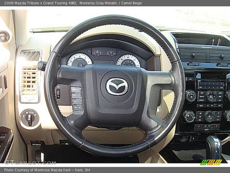 Monterey Gray Metallic / Camel Beige 2008 Mazda Tribute s Grand Touring 4WD