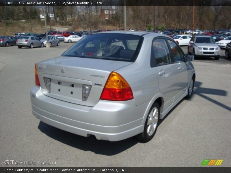 Silky Silver Metallic / Black 2006 Suzuki Aerio AWD Sedan