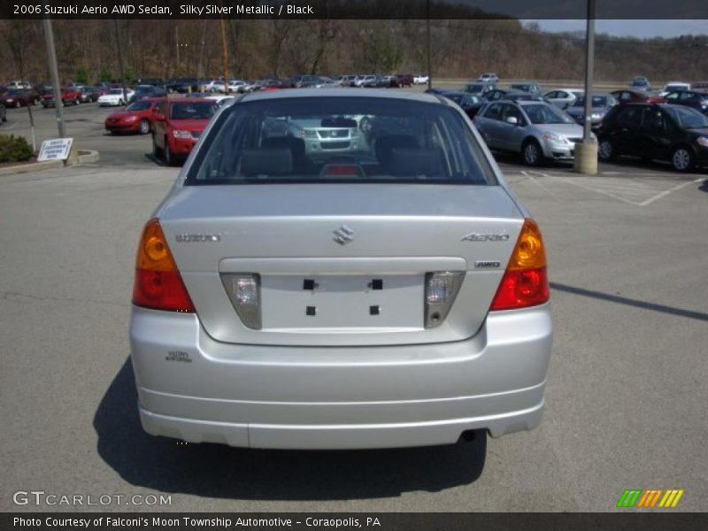 Silky Silver Metallic / Black 2006 Suzuki Aerio AWD Sedan