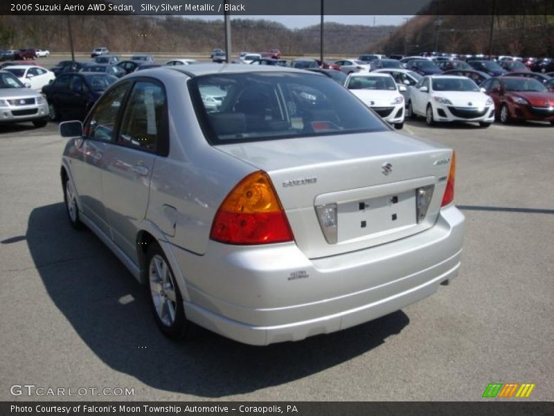 Silky Silver Metallic / Black 2006 Suzuki Aerio AWD Sedan