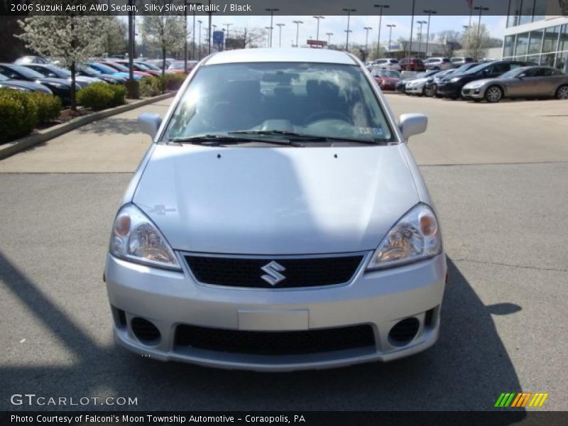 Silky Silver Metallic / Black 2006 Suzuki Aerio AWD Sedan