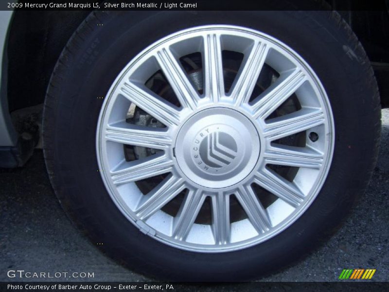 Silver Birch Metallic / Light Camel 2009 Mercury Grand Marquis LS