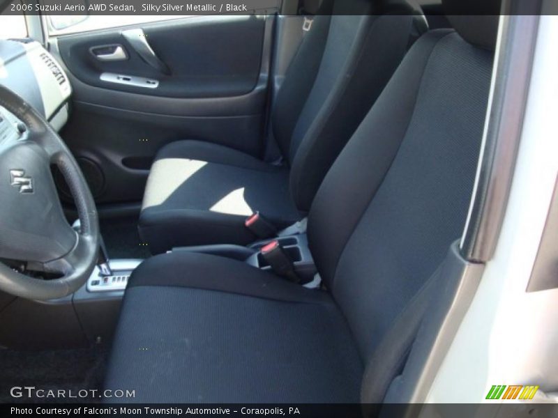 Silky Silver Metallic / Black 2006 Suzuki Aerio AWD Sedan