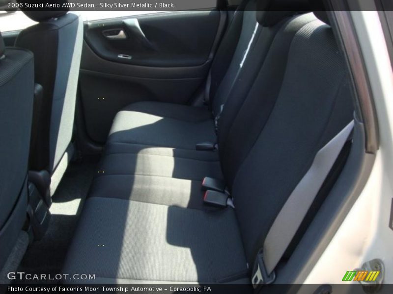 Silky Silver Metallic / Black 2006 Suzuki Aerio AWD Sedan