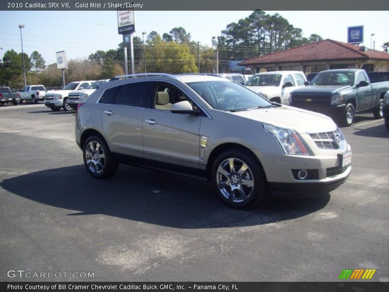 Gold Mist / Shale/Ebony 2010 Cadillac SRX V6
