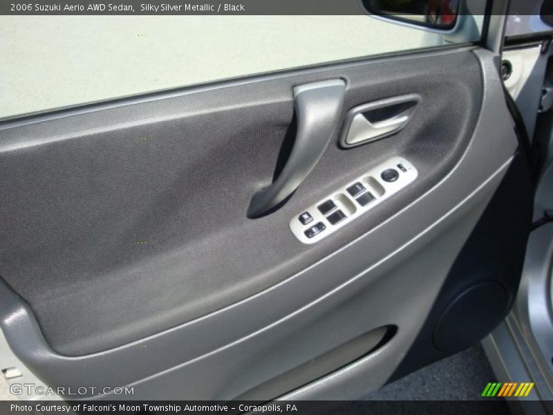 Silky Silver Metallic / Black 2006 Suzuki Aerio AWD Sedan