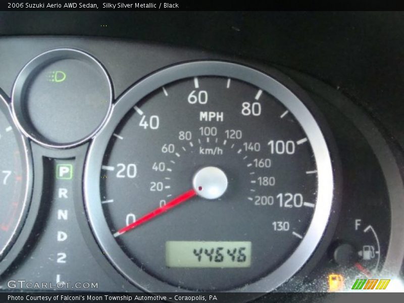 Silky Silver Metallic / Black 2006 Suzuki Aerio AWD Sedan