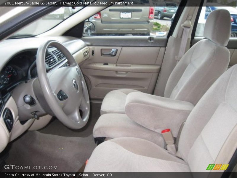Harvest Gold Metallic / Medium Parchment 2001 Mercury Sable GS Sedan