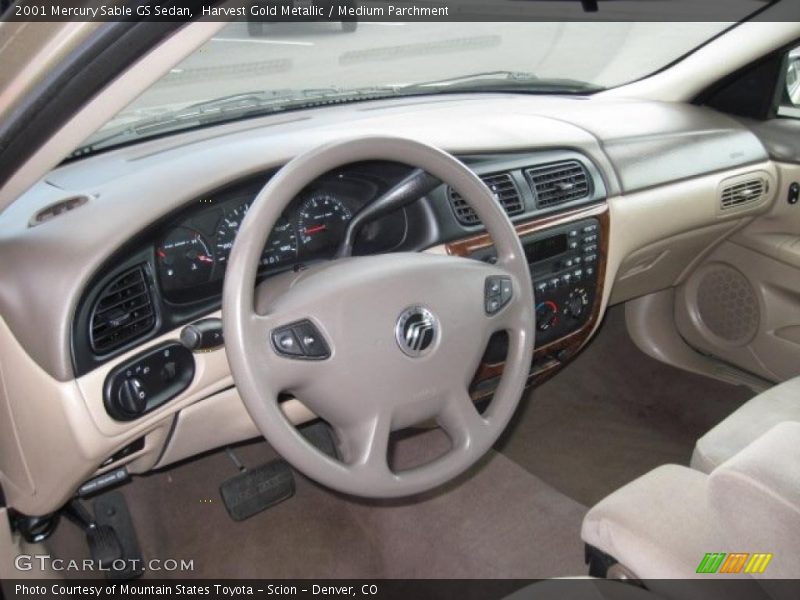 Harvest Gold Metallic / Medium Parchment 2001 Mercury Sable GS Sedan