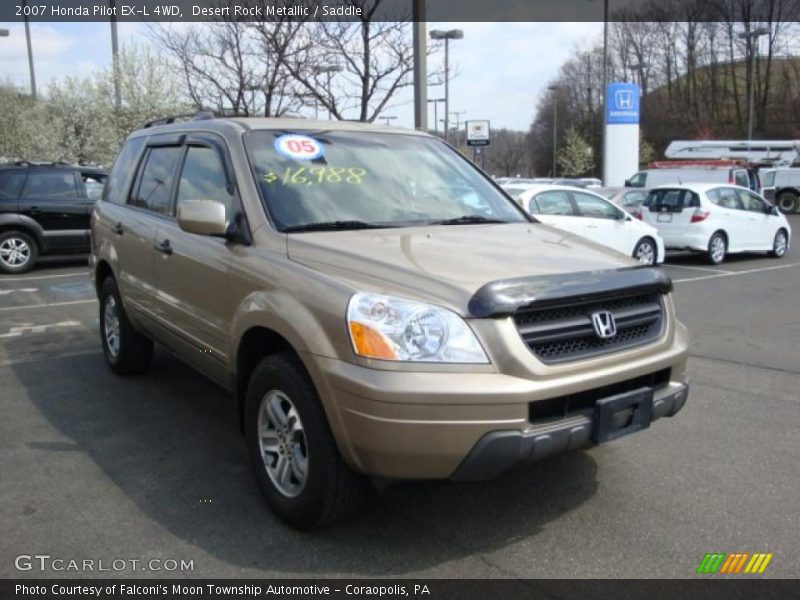 Desert Rock Metallic / Saddle 2007 Honda Pilot EX-L 4WD