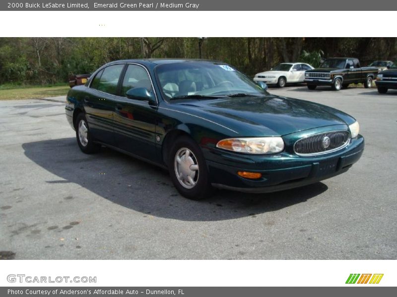 Emerald Green Pearl / Medium Gray 2000 Buick LeSabre Limited