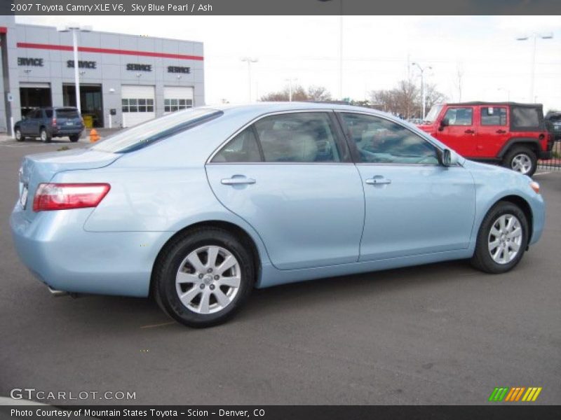 Sky Blue Pearl / Ash 2007 Toyota Camry XLE V6