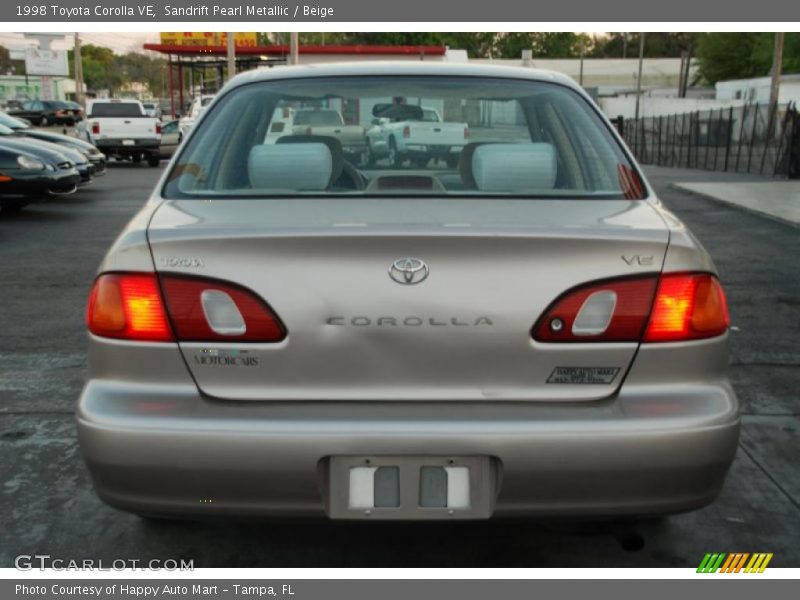 Sandrift Pearl Metallic / Beige 1998 Toyota Corolla VE