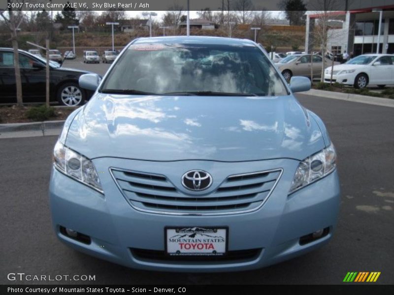 Sky Blue Pearl / Ash 2007 Toyota Camry XLE V6