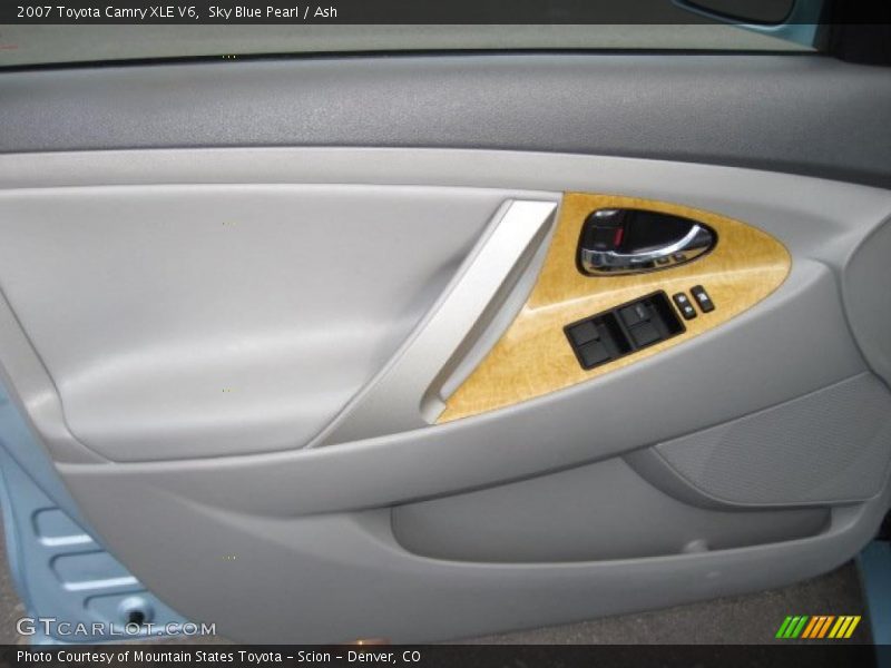 Sky Blue Pearl / Ash 2007 Toyota Camry XLE V6