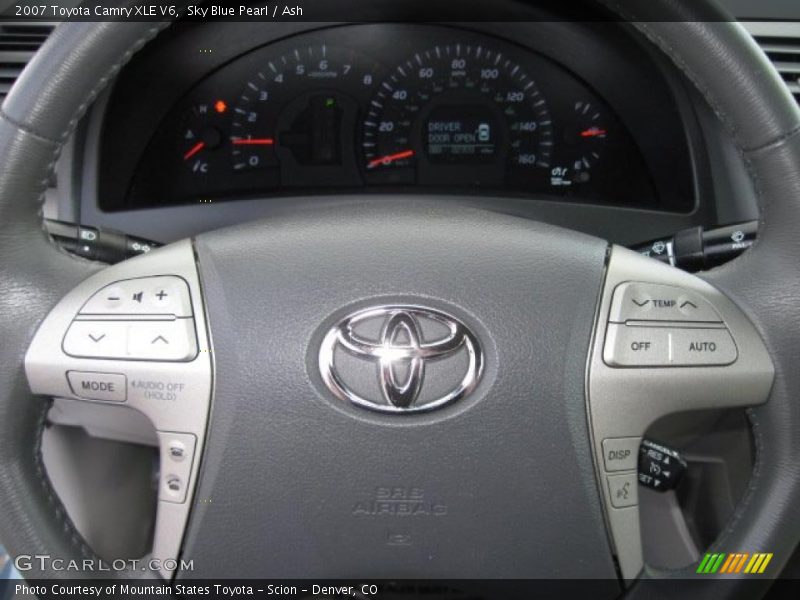 Sky Blue Pearl / Ash 2007 Toyota Camry XLE V6
