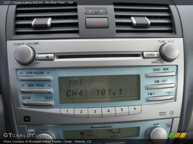 Sky Blue Pearl / Ash 2007 Toyota Camry XLE V6