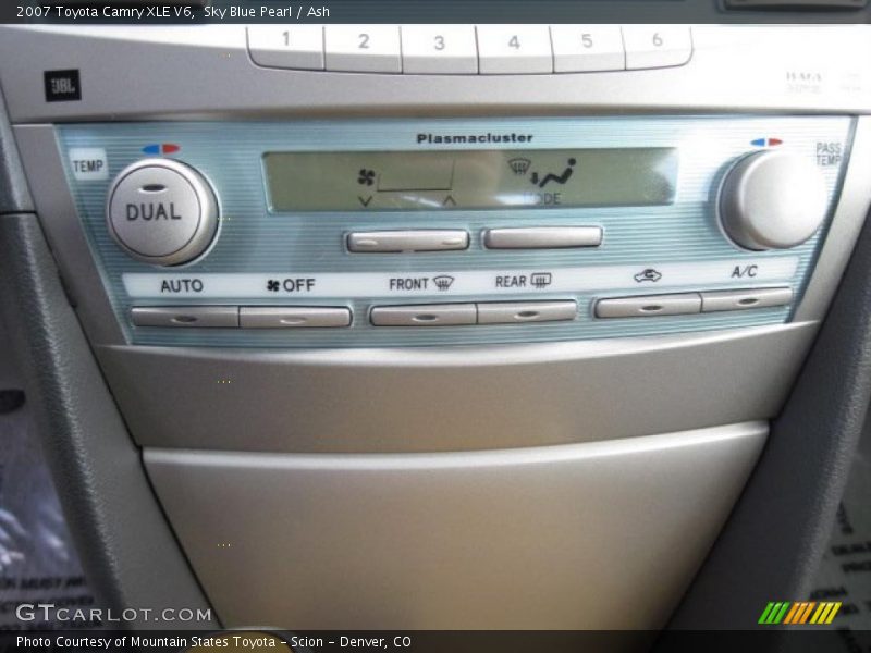 Sky Blue Pearl / Ash 2007 Toyota Camry XLE V6