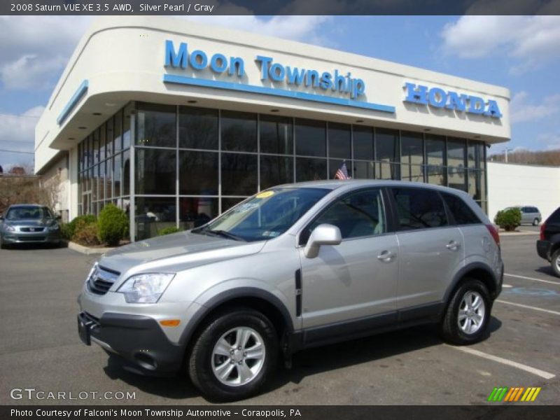 Silver Pearl / Gray 2008 Saturn VUE XE 3.5 AWD