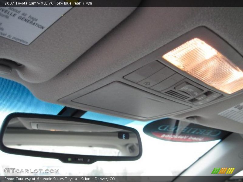 Sky Blue Pearl / Ash 2007 Toyota Camry XLE V6