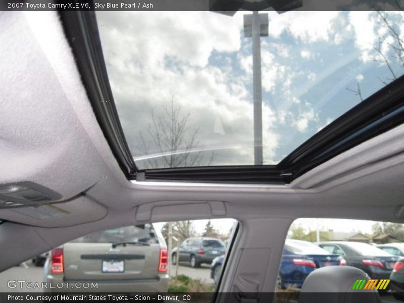 Sky Blue Pearl / Ash 2007 Toyota Camry XLE V6