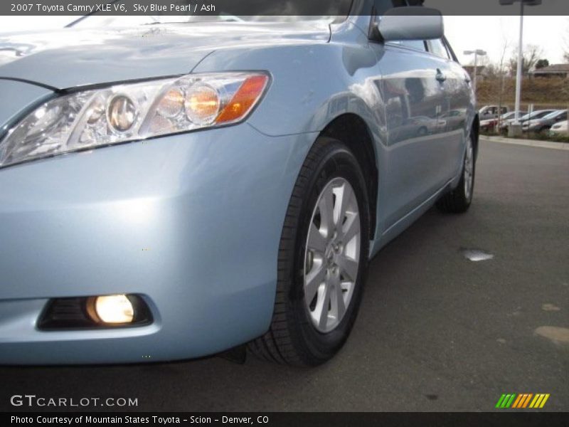Sky Blue Pearl / Ash 2007 Toyota Camry XLE V6