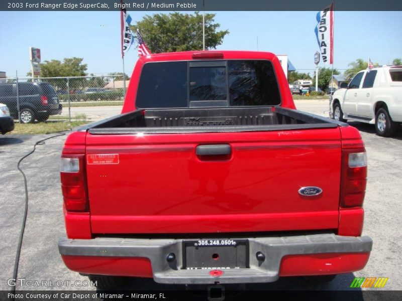 Bright Red / Medium Pebble 2003 Ford Ranger Edge SuperCab