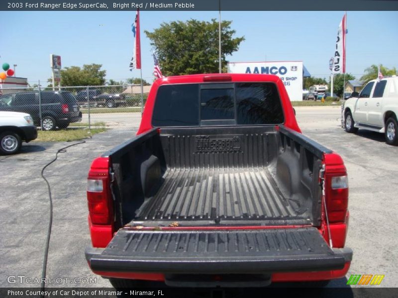 Bright Red / Medium Pebble 2003 Ford Ranger Edge SuperCab