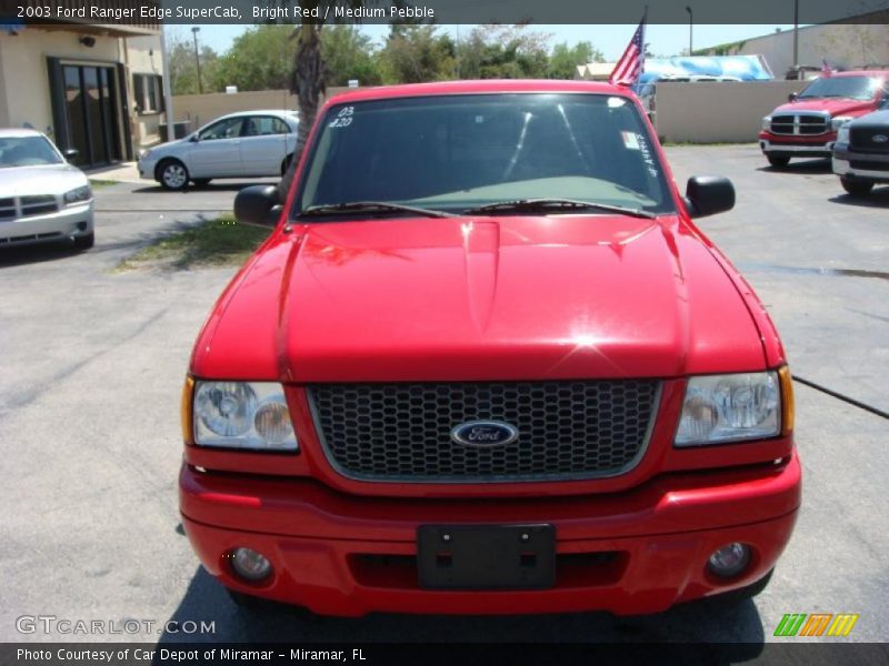 Bright Red / Medium Pebble 2003 Ford Ranger Edge SuperCab