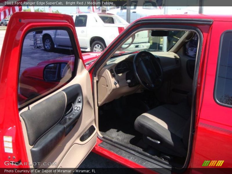 Bright Red / Medium Pebble 2003 Ford Ranger Edge SuperCab