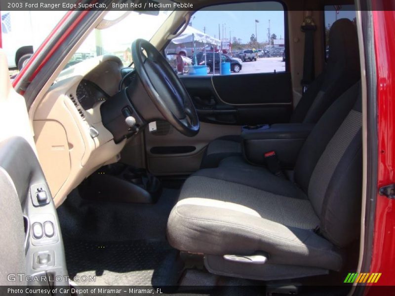 Bright Red / Medium Pebble 2003 Ford Ranger Edge SuperCab