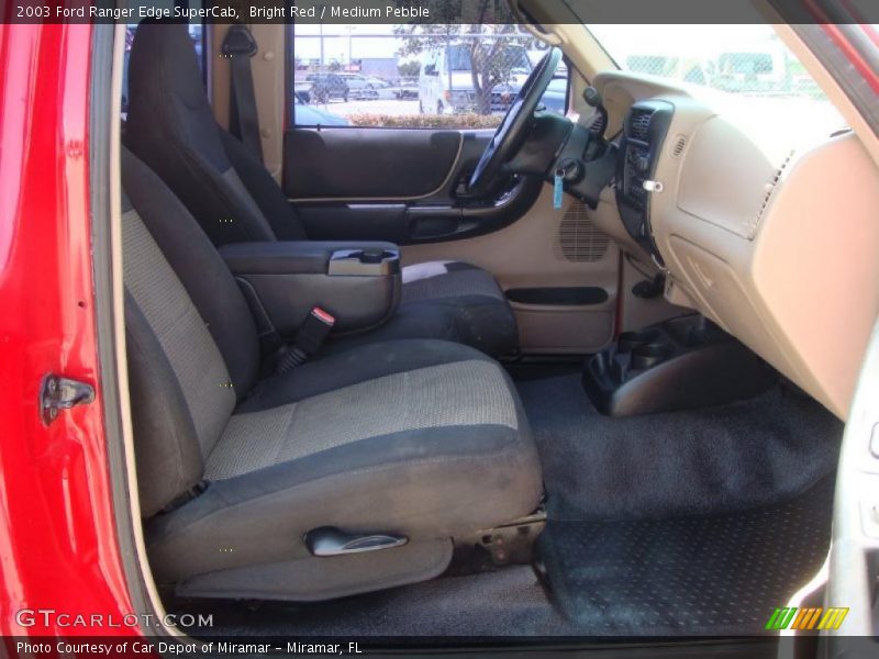 Bright Red / Medium Pebble 2003 Ford Ranger Edge SuperCab