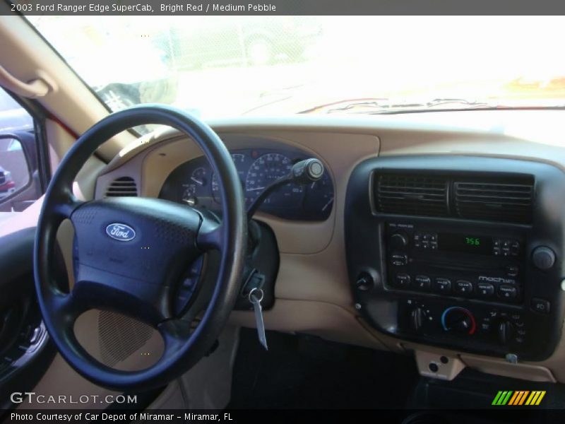 Bright Red / Medium Pebble 2003 Ford Ranger Edge SuperCab