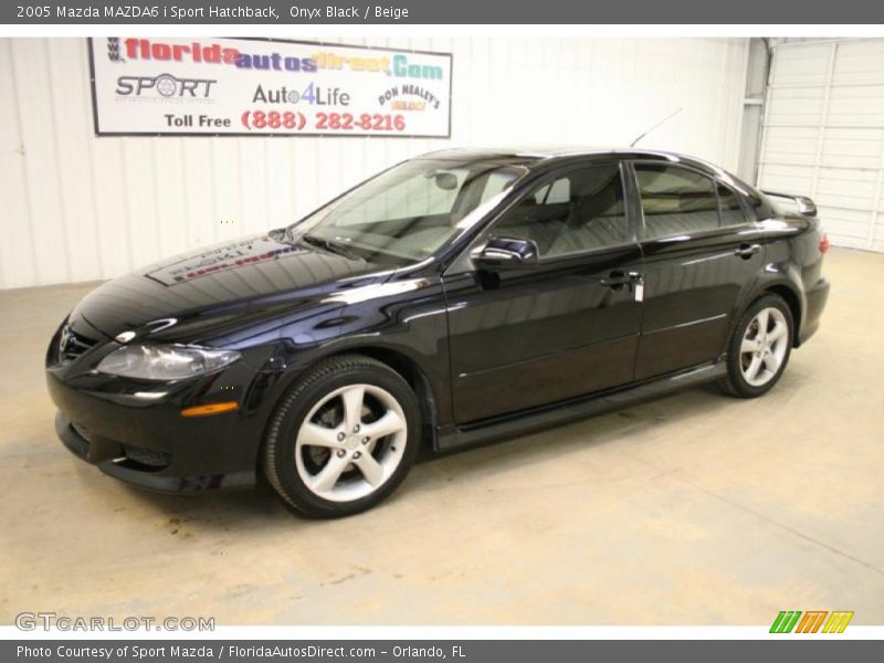 Onyx Black / Beige 2005 Mazda MAZDA6 i Sport Hatchback