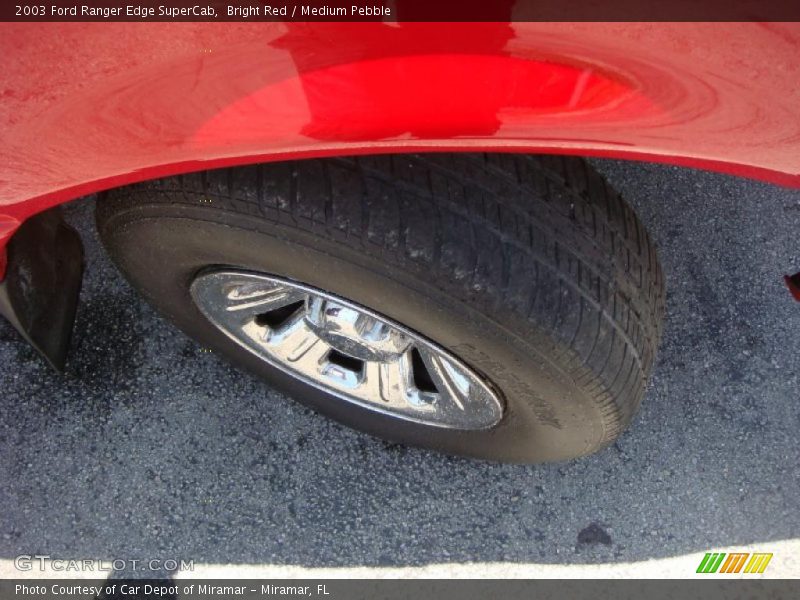Bright Red / Medium Pebble 2003 Ford Ranger Edge SuperCab