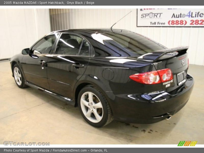 Onyx Black / Beige 2005 Mazda MAZDA6 i Sport Hatchback