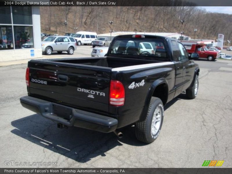 Black / Dark Slate Gray 2004 Dodge Dakota Sport Club Cab 4x4