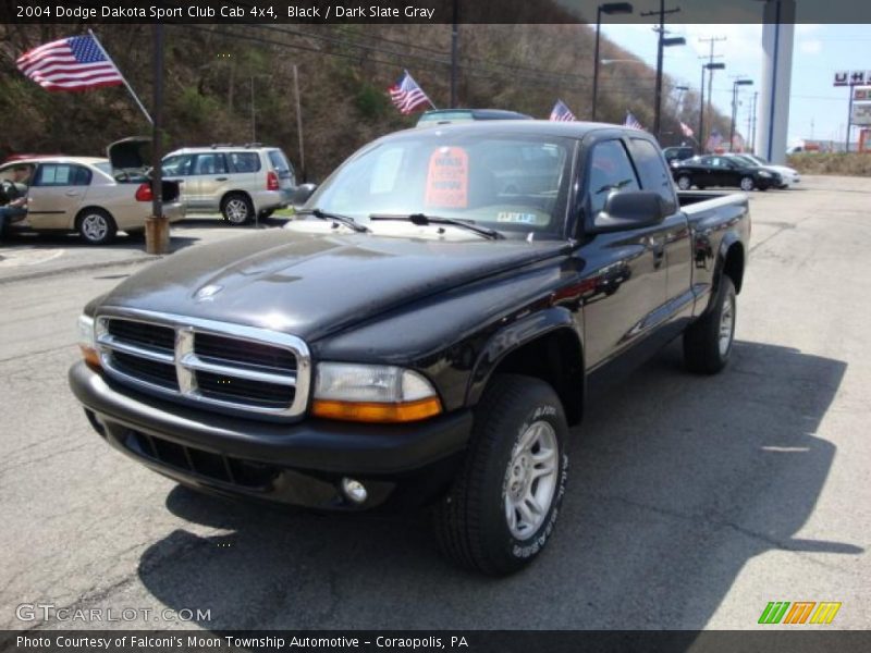 Black / Dark Slate Gray 2004 Dodge Dakota Sport Club Cab 4x4