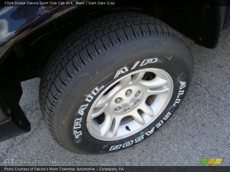 Black / Dark Slate Gray 2004 Dodge Dakota Sport Club Cab 4x4